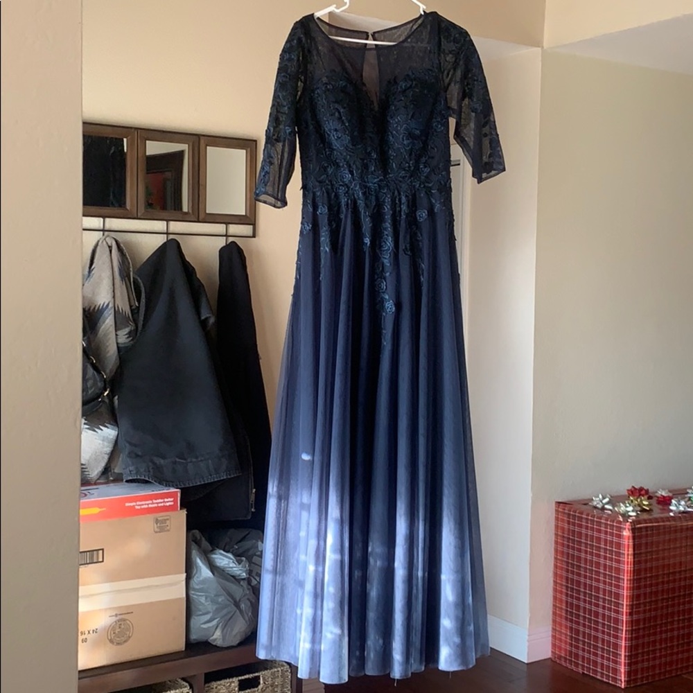 Navy Blue Wedding/ Prom Dress